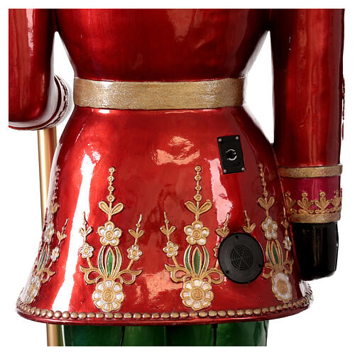Nutcracker with LED lights pole, 95 in, fibreglass 17
