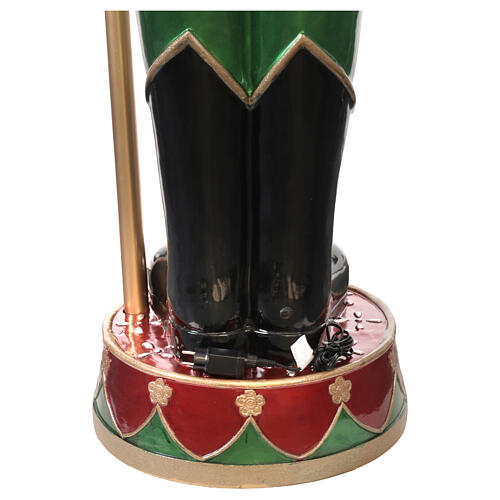 Nutcracker with LED lights pole, 95 in, fibreglass 18