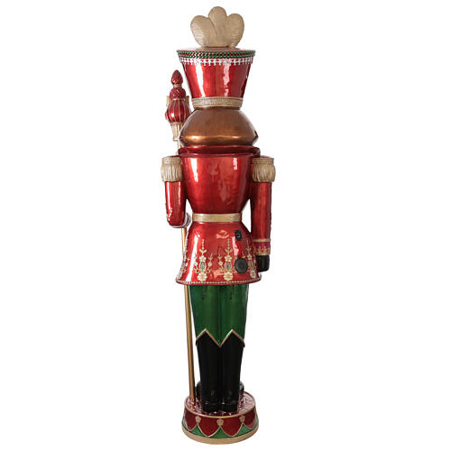 Nutcracker with LED lights pole, 95 in, fibreglass 19