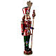 Nutcracker with LED lights pole, 95 in, fibreglass s11