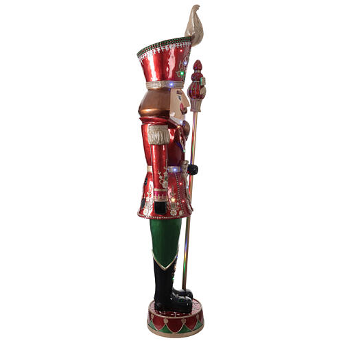 Cascanueces con asta luces LED 275 cm fibra de vidrio 12