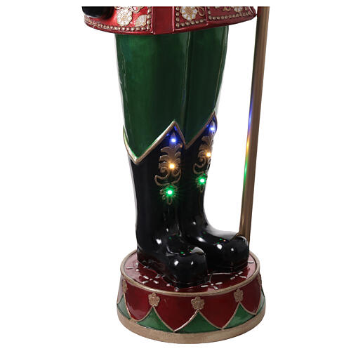 Casse-noisette avec bâton lumières LED 270 cm fibre de verre 13