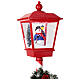 Christmas red streetlight with snowfall and snowman, 70 in s4