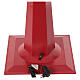 Lampione rosso natalizio movimento neve e pupazzo 180 cm s10