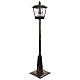 Black Christmas lamppost with snow movement and snowman, 70 in s4