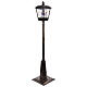 Black Christmas lamppost with snow movement and snowman, 70 in s6