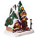 Pub de los gnomos animado con luces LED 25x20x25 cm s5