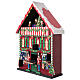 Calendario dell'avvento laboratorio di Babbo Natale animato 40x10x50 cm s3