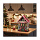 Calendario dell'avvento laboratorio di Babbo Natale animato 40x10x50 cm s2