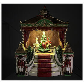 Animated ballet dancers and nutcracker theater, 14x12x16 in