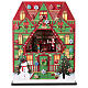 Calendario dell'avvento negozio di giocattoli Babbo Natale animato 40x15x55 cm s1