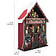 Calendario dell'avvento negozio di giocattoli Babbo Natale animato 40x15x55 cm s3