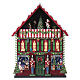Calendário do Advento loja de brinquedos Pai Natal animado 40x15x55 cm s1