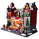 Casa di Babbo Natale animata 50x30x40 cm s3