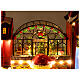 Casa di Babbo Natale animata 50x30x40 cm s4
