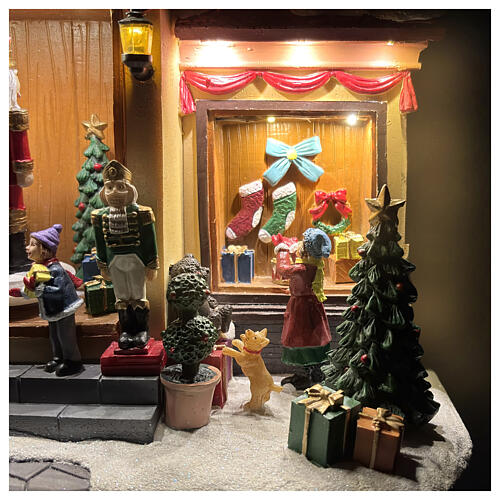 Tienda Papá Noel animada 45x25x40 cm 5
