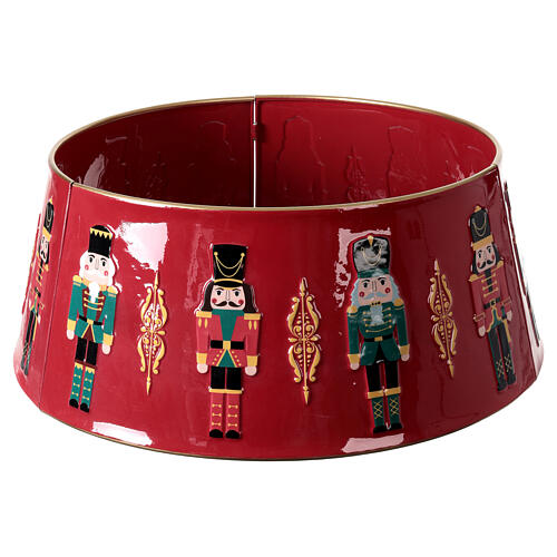 Base para árbol cascanueces metal rojo 65x25 cm 1