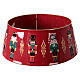 Base per albero schiaccianoci metallo rosso 65x25 cm s1