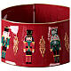 Base per albero schiaccianoci metallo rosso 65x25 cm s2