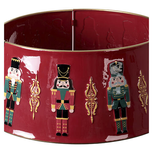 Base para árvore quebra-nozes metal vermelho 65x25 cm 4