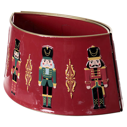 Red metal nutcracker tree base, 65x25 cm 6