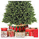 Base para árbol metal oro, verde y rojo 65x25 cm s2