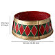 Gold, Green, and Red Metal Christmas Tree Stand, 65x25 cm s3