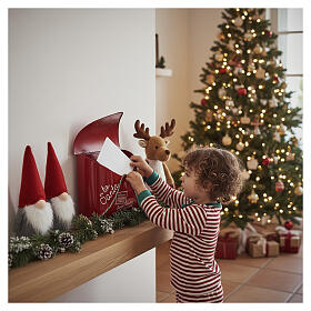 Weihnachtspostkasten in Brief-Form – 35 cm, Metall