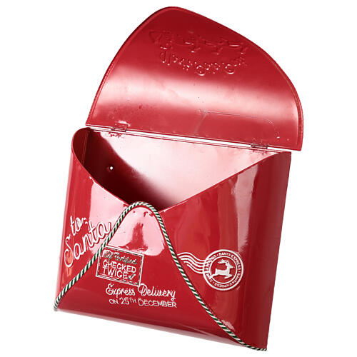 Weihnachtspostkasten in Brief-Form – 35 cm, Metall 5