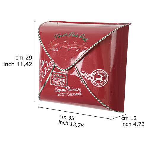 North Pole Letter-shaped Metal Mailbox 3