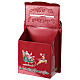 North Pole mailbox with Santa Claus and sleigh, 10x6x14 in s4