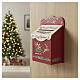 North Pole mailbox with Santa Claus and sleigh, 10x6x14 in s5