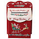 Cassetta postale del Polo Nord con Babbo Natale e slitta 25x15x35 cm s1