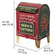 Santa Claus metal mailbox, 9x8x16 in s3