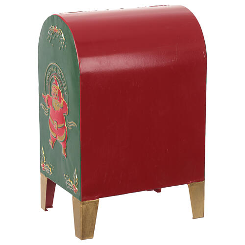 Cassetta postale di Babbo Natale in metallo 22x20x40 cm 6