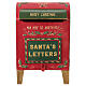 Cassetta postale di Babbo Natale in metallo 22x20x40 cm s1