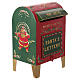 Cassetta postale di Babbo Natale in metallo 22x20x40 cm s4