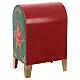 Cassetta postale di Babbo Natale in metallo 22x20x40 cm s6