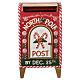 Christmas metal mailbox with candy candes, 8x6x14 in s1