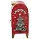 Christmas metal mailbox with candy candes, 8x6x14 in s8