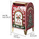 Metal Christmas Mailbox Candy Canes, 20x15x35 cm s3