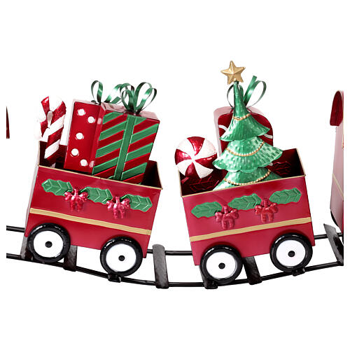 Tren decorativo de metal 130x25x50 cm 4