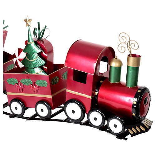 Decorative metal train, 130x25x50 cm 2