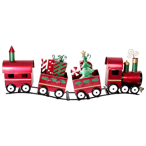 Decorative metal train, 130x25x50 cm 3