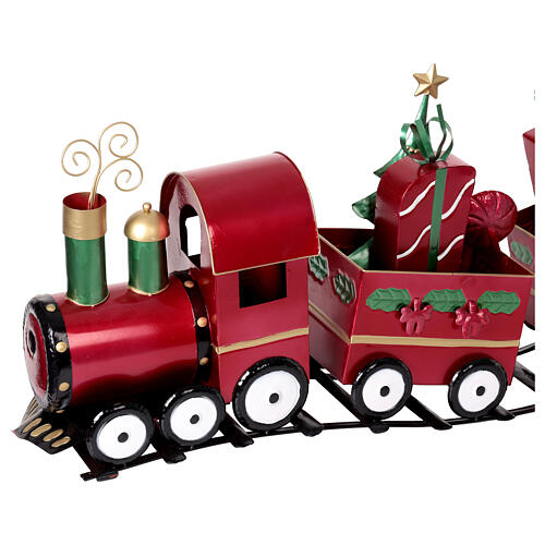 Decorative metal train, 130x25x50 cm 6