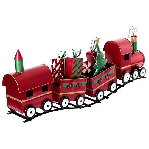 Decorative metal train, 130x25x50 cm 7