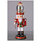 Nutcracker with animated snow globe hat, 14x14x40 cm resin s2