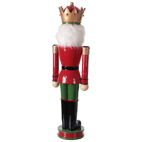 Red and Green King Nutcracker, 95 cm Resin 7