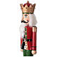 Red and Green King Nutcracker, 95 cm Resin s3
