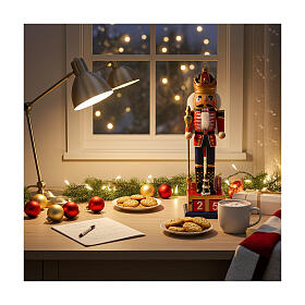 Wooden nutcracker with numbers, 14 in